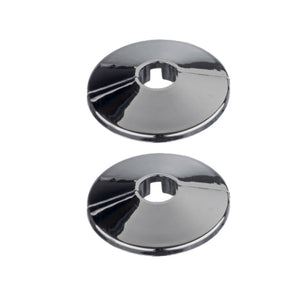Easi Plumb 1/2" Chrome Plated Pipe Hole Trims Pack of 2 | EP12PCC