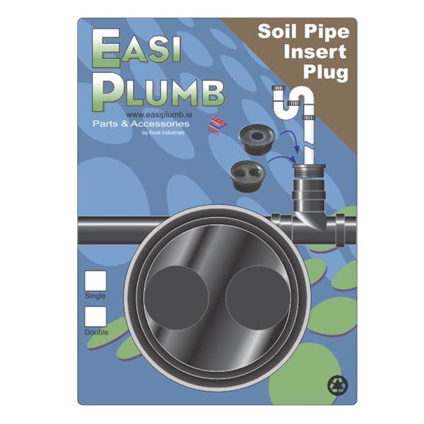 Easi Plumb 4" Rubber Plug Single Inlet - 32mm / 40mm | EP100RP2