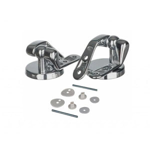 Easi Plumb Universal Toilet Seat Hinges One Pair - Chrome | EPRHCPP