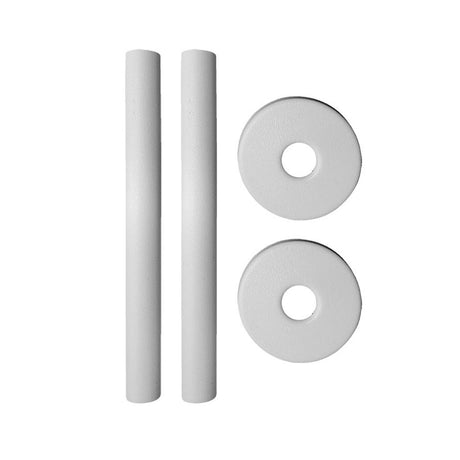 Easi Plumb 3/4" (22mm) Pipe Covers & Trim Kit - White | EP22PCK1