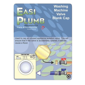 Easi Plumb 3/4" Washing Machine Valve Blank Blanking Cap | EP34WMBC