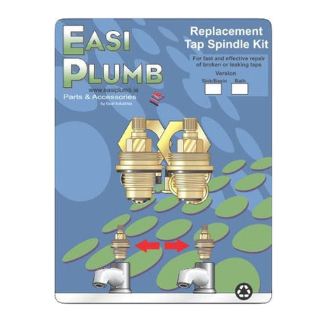 Easi Plumb Pair 3/4" Replacement Brass Spindles including Bushings | EP34RTS