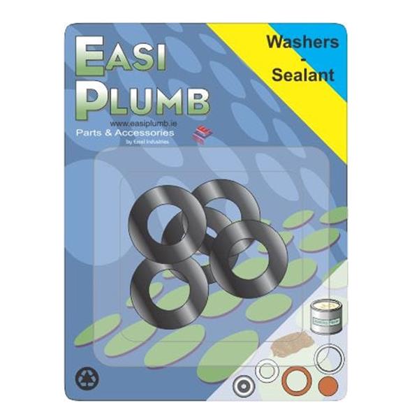 Easi Plumb 5 Piece Spare Shower Hoses Washers | EPSHW5
