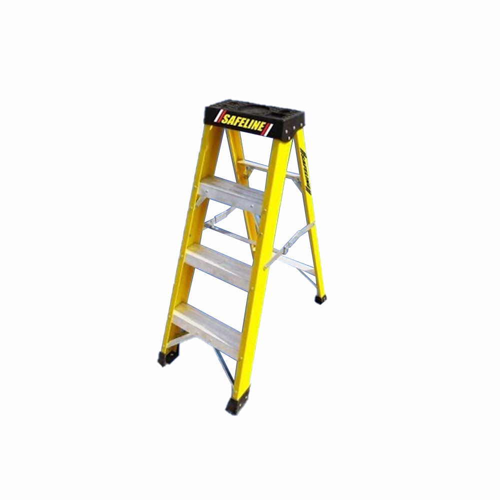 Safeline 4 Step Fibreglass Ladder | FIB4