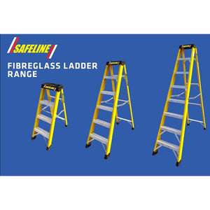 Safeline 4 Step Fibreglass Ladder | FIB4