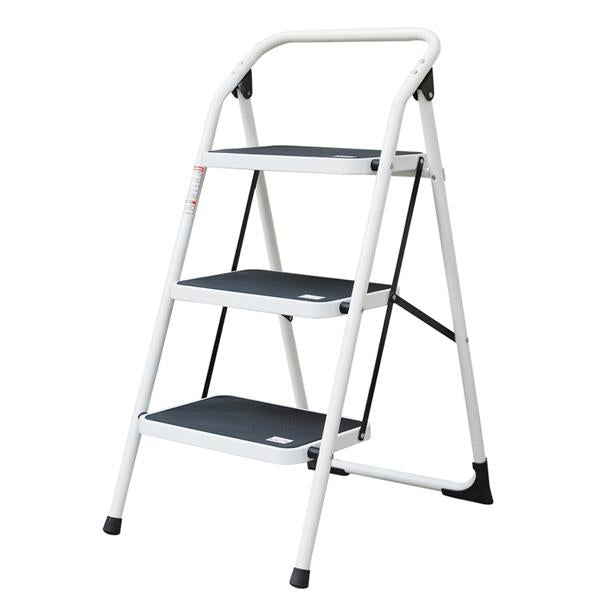 Proplus 3 Tread Step Stool Ladder - White | WUH019612