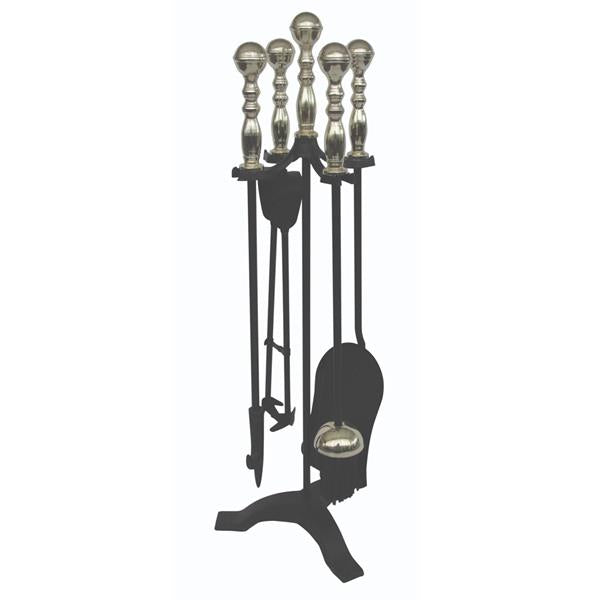 De Vielle Turn Handle Companion Set - Black & Antique Brass | GUD035742