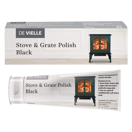 De Vielle Black Stove & Grate Polish 100ml Tube | HOZ001Z