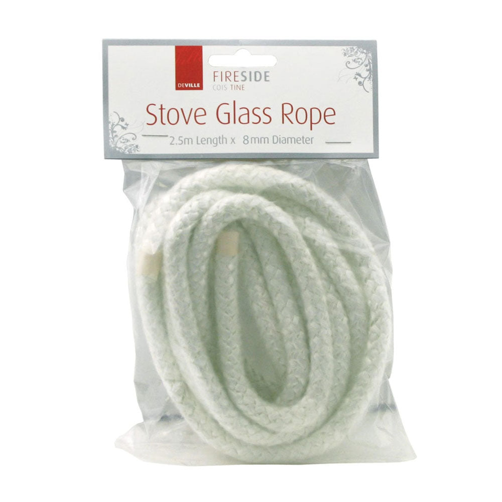 De Vielle Stove Glass Rope 8mm x 2.5 Metre | HOZ023Z