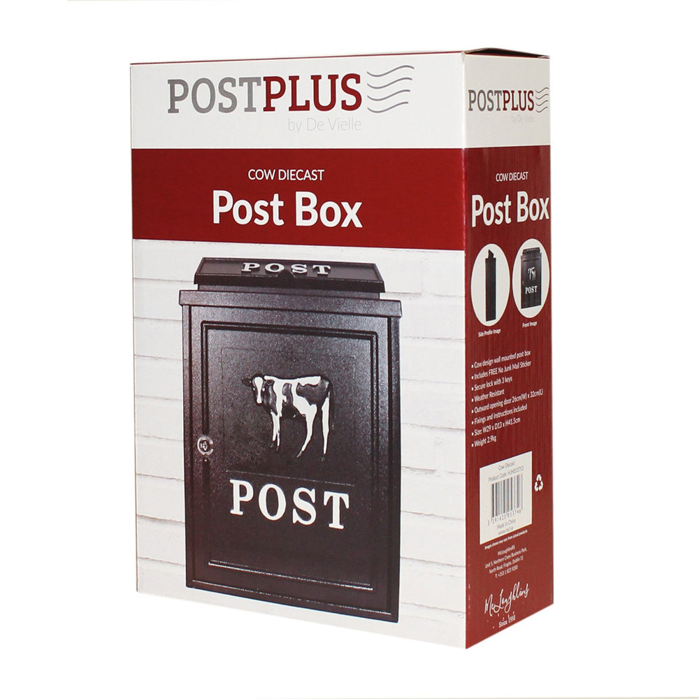 De Vielle Postplus Cow Diecast Letter Box | HJH053753