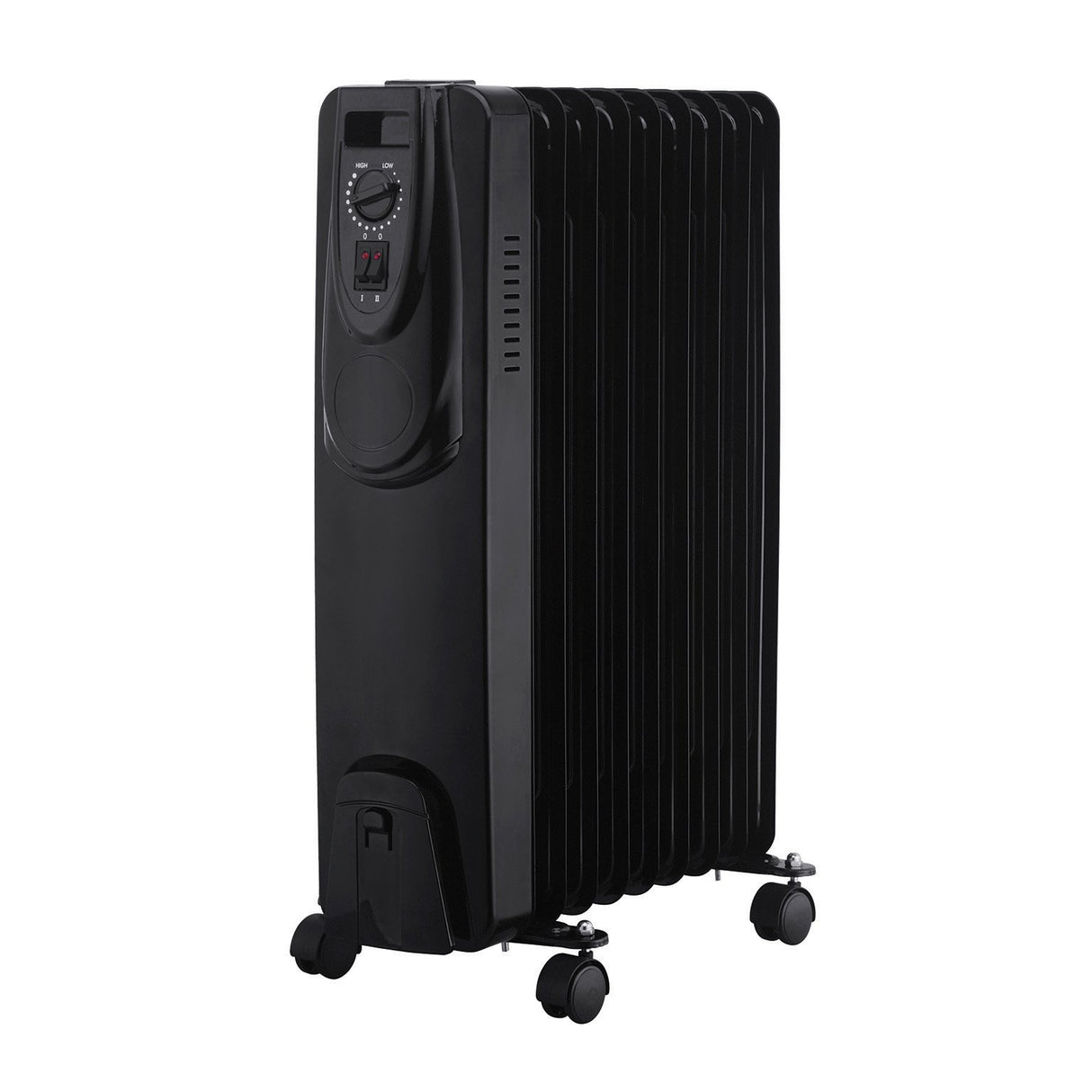 De Vielle Premium 9 Fin Oil Filled Rad Radiator 2000w - Black | DEF057249