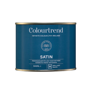 Colourtrend 500ml Water Based Satinwood - White | M01018