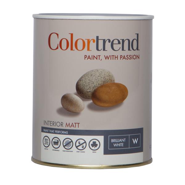 Colourtrend 1 Litre Interior Matt - White | M00808