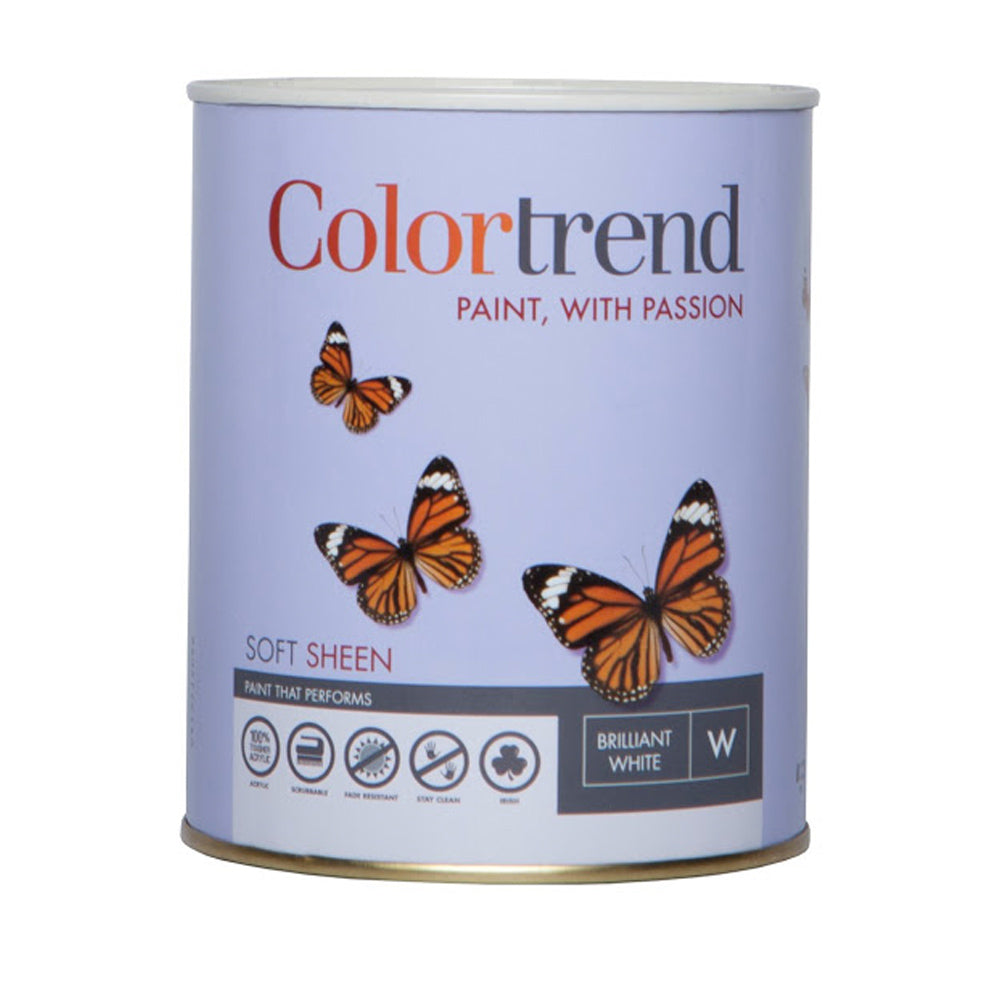 Colourtrend 1 Litre Soft Sheen - White | M00827