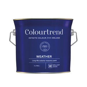 Colourtrend 3 Litre Weather Masonry Paint - White | M01104