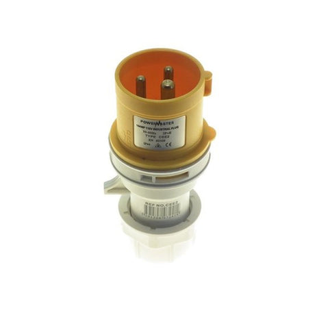 Powermaster 110V 16 Amp 2 Pin + Earth Yellow | 1523-38