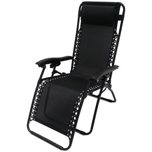 Culcita Zero Gravity Recliner Relaxer Chair - Black (Sun Lounger)