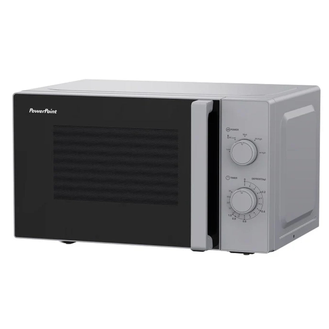 PowerPoint 20 Litre Freestanding Microwave 800W - Silver | P22820MS