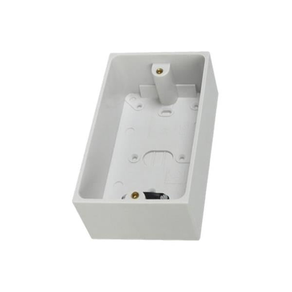 Powermaster 2 Gang 47mm Surface Double Pattress Socket Box | 1523-16