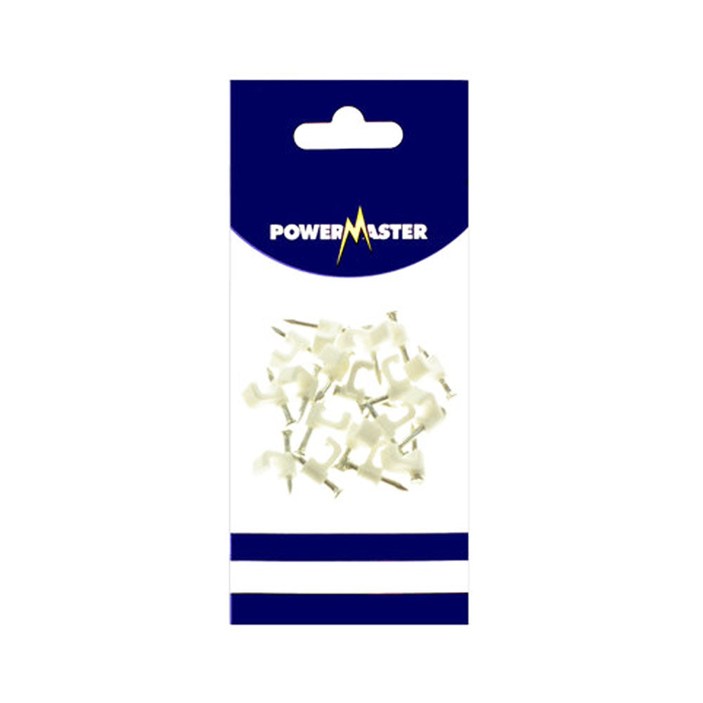 Powermaster Bell Wire Cable Clips 20 Pack | 1524-04