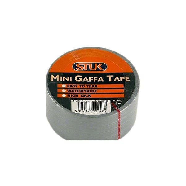 Stuk Mini Silver Gaffa Duct Tape 50mm x 10 Metre | 2600-55