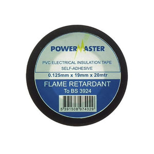 Powermaster 19mm Insulating Tape 20 Metre - Black | 1369-00