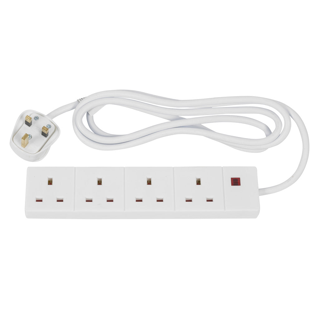 Powermaster 4 Way 2 Metre Extension Lead | 1392-22