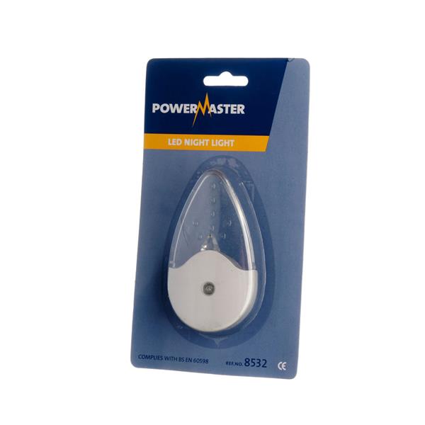 Powermaster Plug In LED Nightlight Night Light | 1738-08