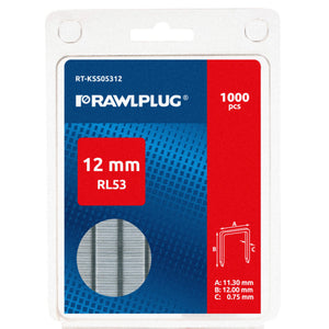 Rawlplug RL53 12mm Staples 1000 Pack | 0005-17