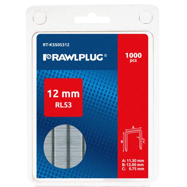 Rawlplug RL53 12mm Staples 1000 Pack | 0005-17