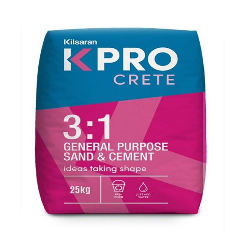 Kilsaran KPRO Crete 3 in 1 General Purpose Sand & Cement 25kg