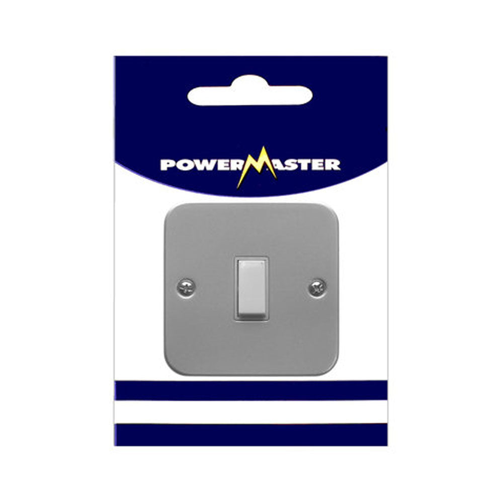 Powermaster 1 Gang 2 Way Single Metal Switch and Box | 1798-06