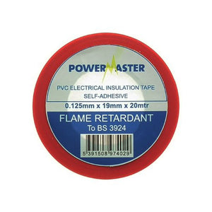 Powermaster 19mm Insulating Tape 20 Metre - Red | 1799-18
