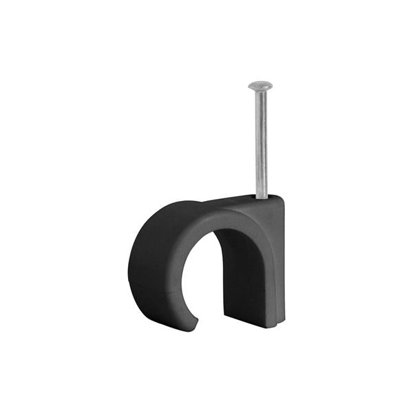 Powermaster 7mm Cable Clips - Black 20 Pack | 1754-16