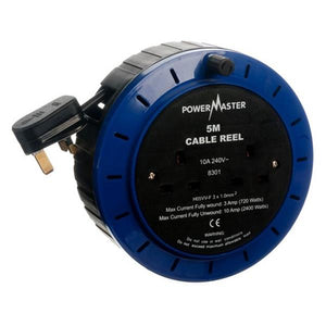 Powermaster 5 Metre 10A 230V Cable Reel | 1763-38