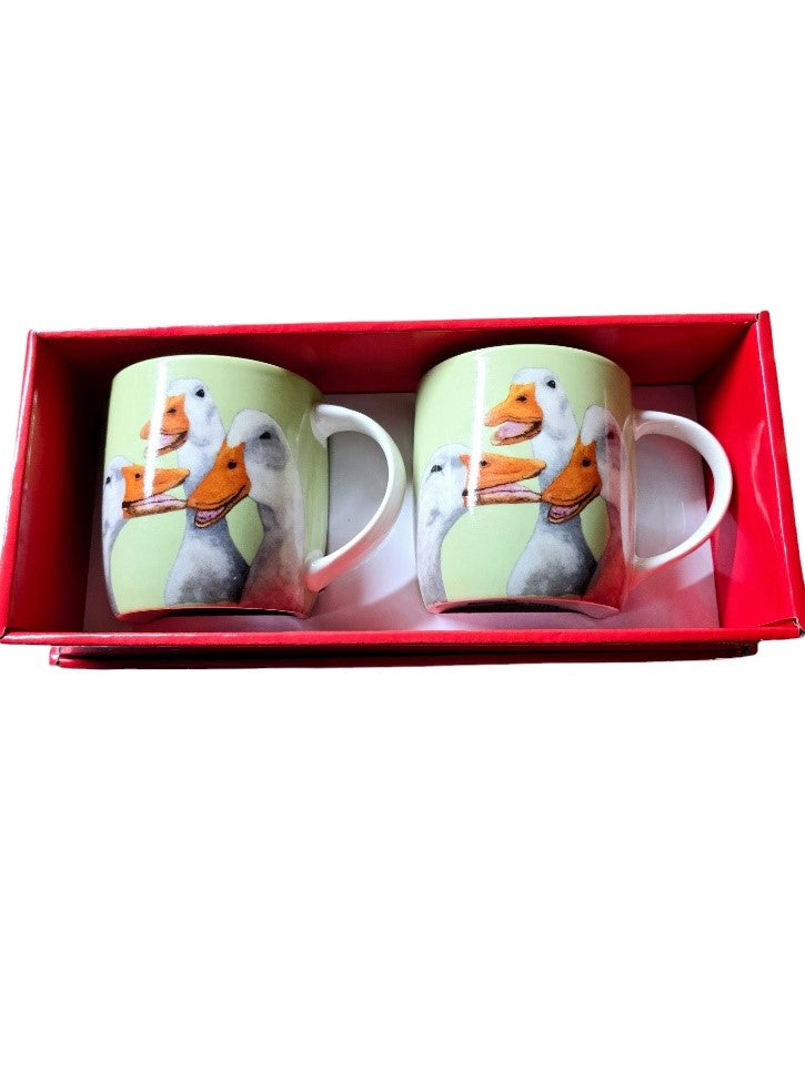 Shannonbridge Pottery Duck 2 Piece Mug Set