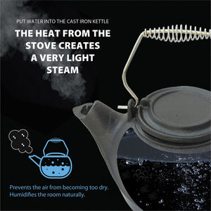 De Vielle Heritage Cast Iron Stove Top Kettle Humidifier | DEF760645