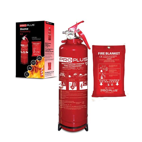 Proplus Home Fire Safety Kit (Fire Extinguisher & Fire Blanket) | PPS963388