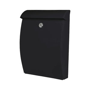 De Vielle Abs Plastic All Weather Post Box Letter Box - Black | DEV965863