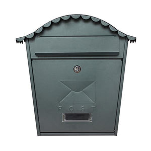 De Vielle Traditional Postbox - Dark Grey | DEV966815