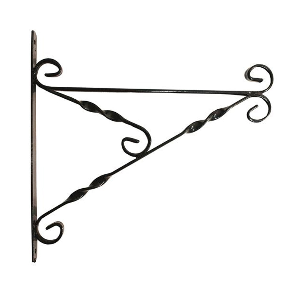 Blossom Heavy Duty Hanging Basket Bracket 14" - Black | GRT968567