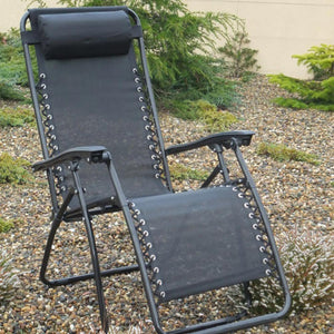Culcita Zero Gravity Recliner Relaxer Chair - Charcoal Grey (Sun Lounger)
