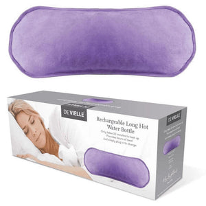 De Vielle Rechargeable Electric Long Hot Water Bottle - Purple | DEV011825