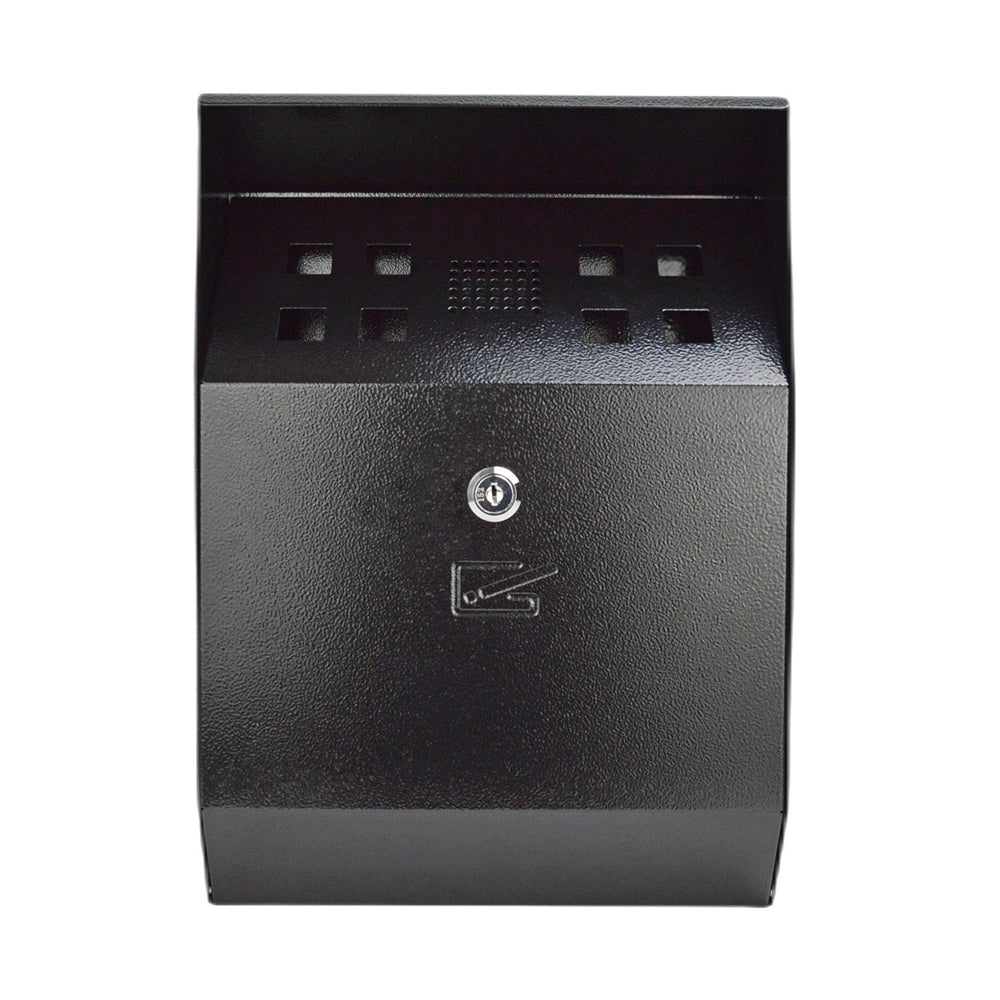 De Vielle Wall Mounted Steel Ashtray / Cigarette Bin Box | DEVGHC3BP