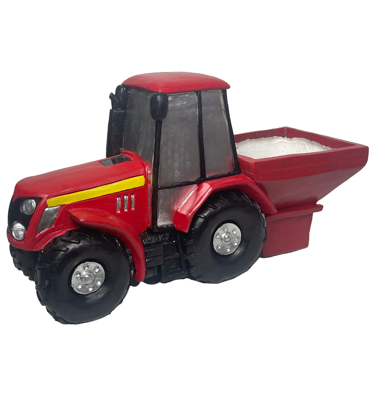 WGP Red Tractor with Spreader Garden Planter and Solar Lights | G0403