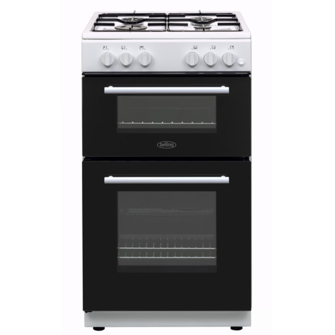 Belling 50cm Freestanding Bottled Gas (LPG) Cooker - White | BFSG51TCWHLPG