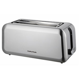 Morphy Richards 4 Slice Long Toaster - Brushed Steel | 980584