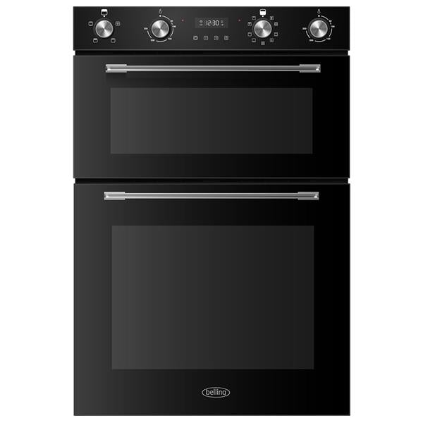 Belling Built In Double Oven - Black | BI904MFBK