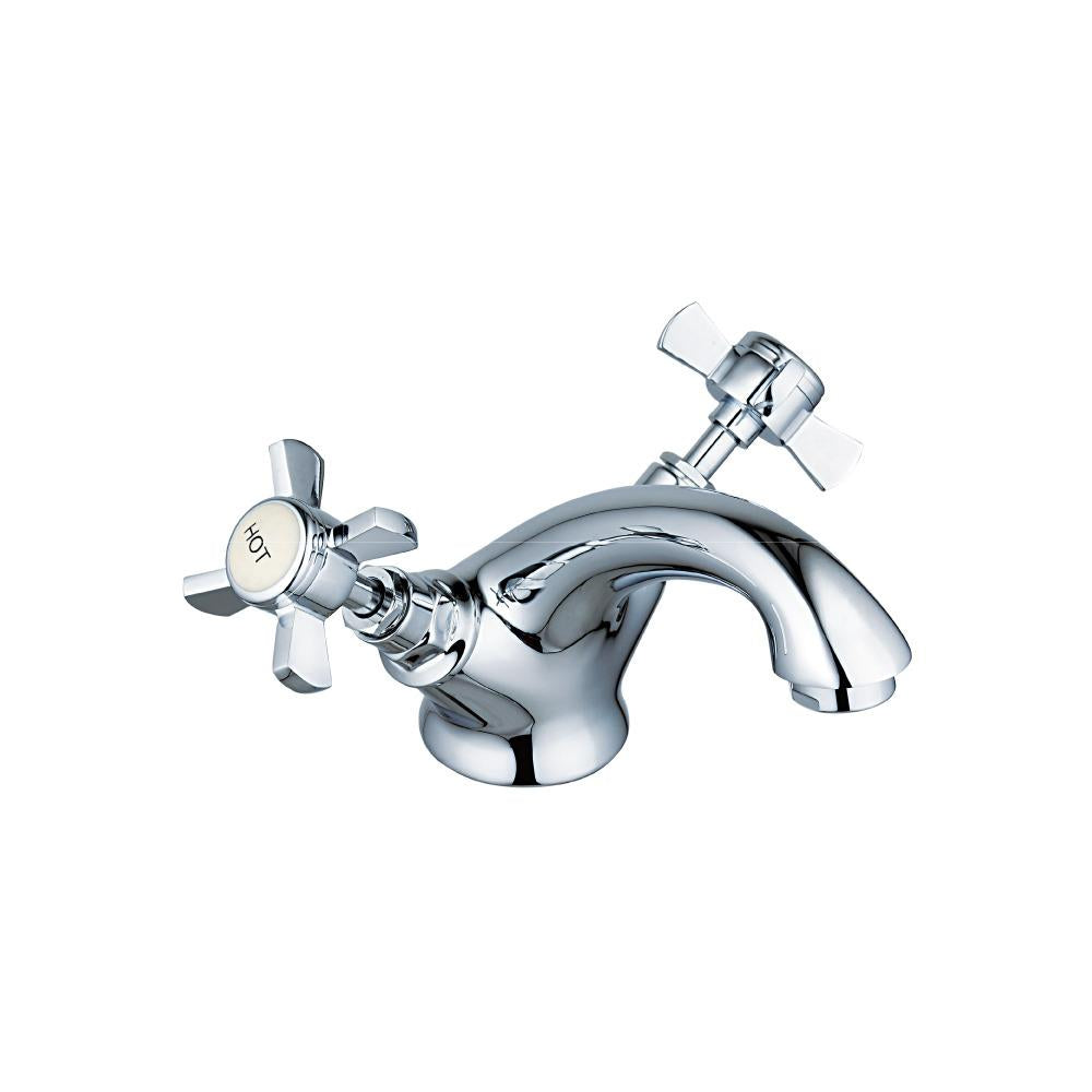 Straffan Basin Mixer Tap with Pop Up Waste - Polished Chrome | 151679