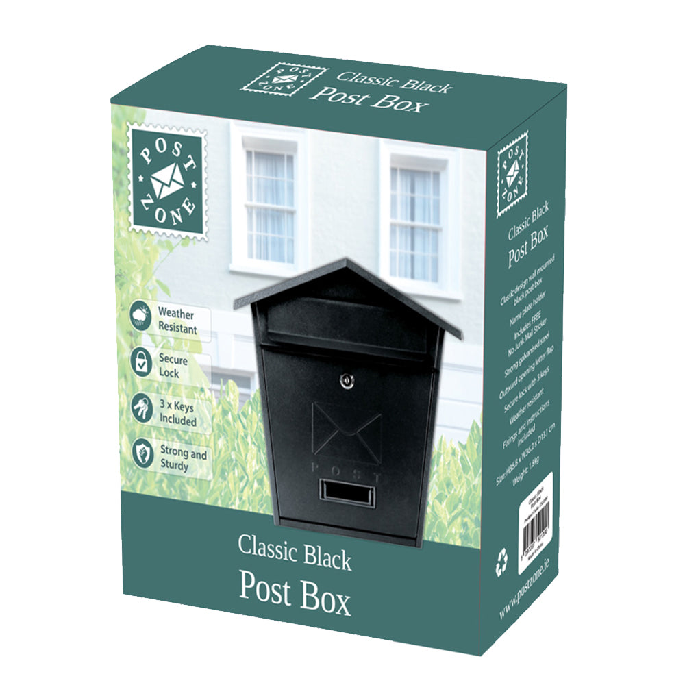 Post Zone Classic Post Box - Black | 252099